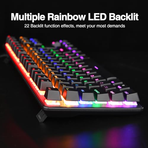 Rii RK908 60% Mechanical Gaming Keyboard (Blue Switches)