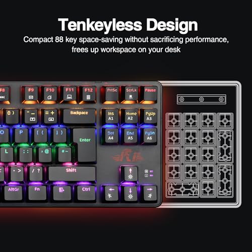 Rii RK908 60% Mechanical Gaming Keyboard (Blue Switches)