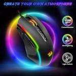 Redragon RGB Wired Gaming Mouse with 9 Macros