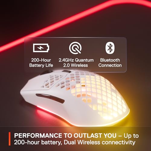 SteelSeries Aerox 3 Wireless Holey RGB Gaming Mouse