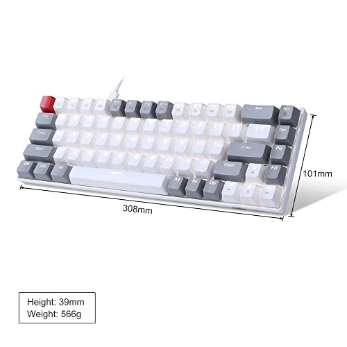 Minimalist MageGee 60% Gaming Mechanical Keyboard Ice Blue
