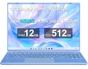 16" Intel N5095 Gaming Laptop 12GB RAM 512GB SSD