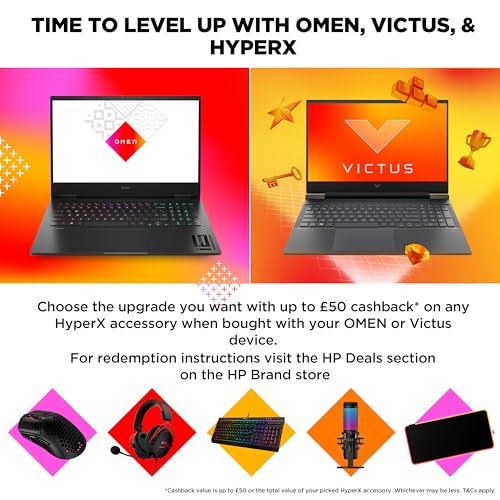 HP Victus Gaming Laptop | AMD Ryzen 5 | 16GB RAM | 512GB SSD | RTX 3050 | 16" FHD Display