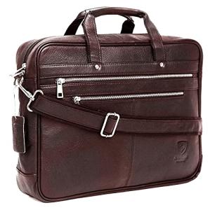 Designer Genuine Leather 15" Laptop Crossover Bag