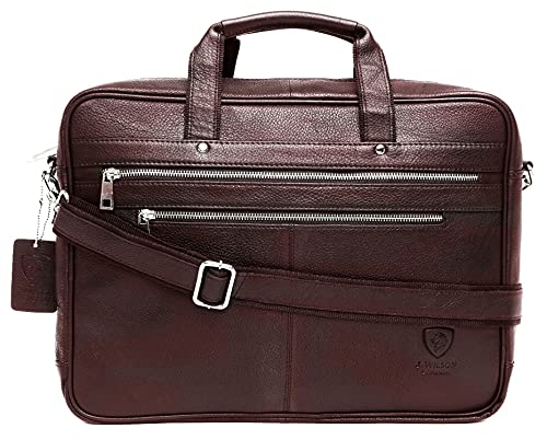 Designer Genuine Leather 15" Laptop Crossover Bag