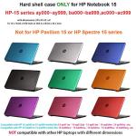 Clear mCover Hard Shell Case for 15.6" HP Laptop