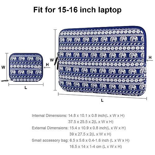 Discover Style and Protection with Arvok 15 15.6 16 Inch Canvas Fabric Laptop Sleeve - A Colorful Patterned Marvel