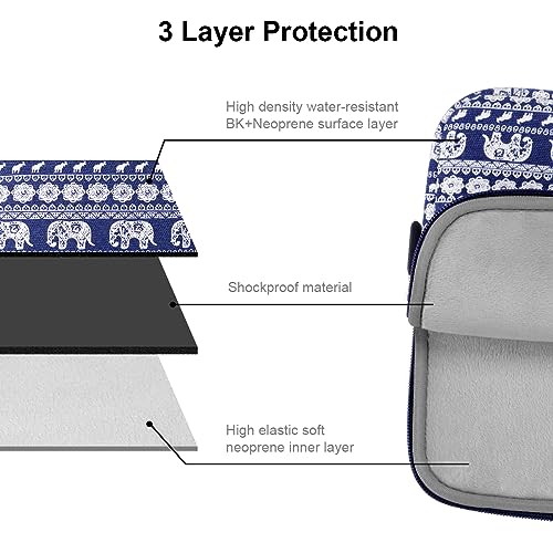 Discover Style and Protection with Arvok 15 15.6 16 Inch Canvas Fabric Laptop Sleeve - A Colorful Patterned Marvel