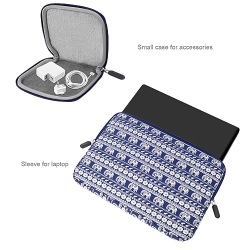 Discover Style and Protection with Arvok 15 15.6 16 Inch Canvas Fabric Laptop Sleeve - A Colorful Patterned Marvel