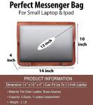 Authentic Leather Gaming Laptop Messenger Bags: ALASKA EXPORTS