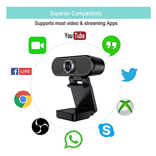 1080P Webcam with Microphone for Gaming Laptops