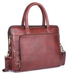 Gaja Leather Laptop Bag - Multifunctional for Work & Travel