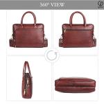 Gaja Leather Laptop Bag - Multifunctional for Work & Travel