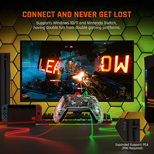 BIGBIG WON Rainbow Lite Gaming Controller for PC/PS4/Switch