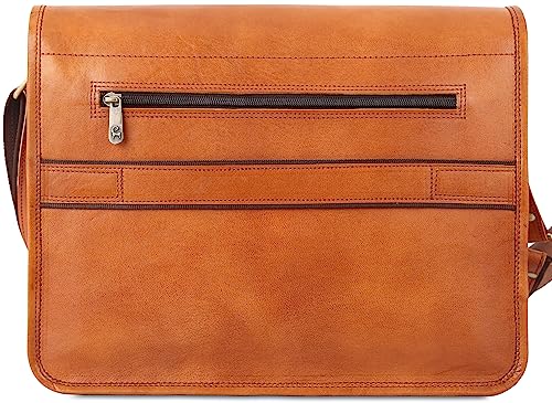 Gaming Laptop Shoulder Bag - Vintage Brown Urban Satchel