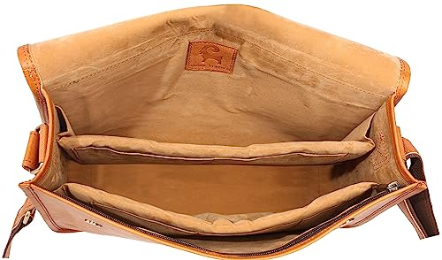 Gaming Laptop Shoulder Bag - Vintage Brown Urban Satchel