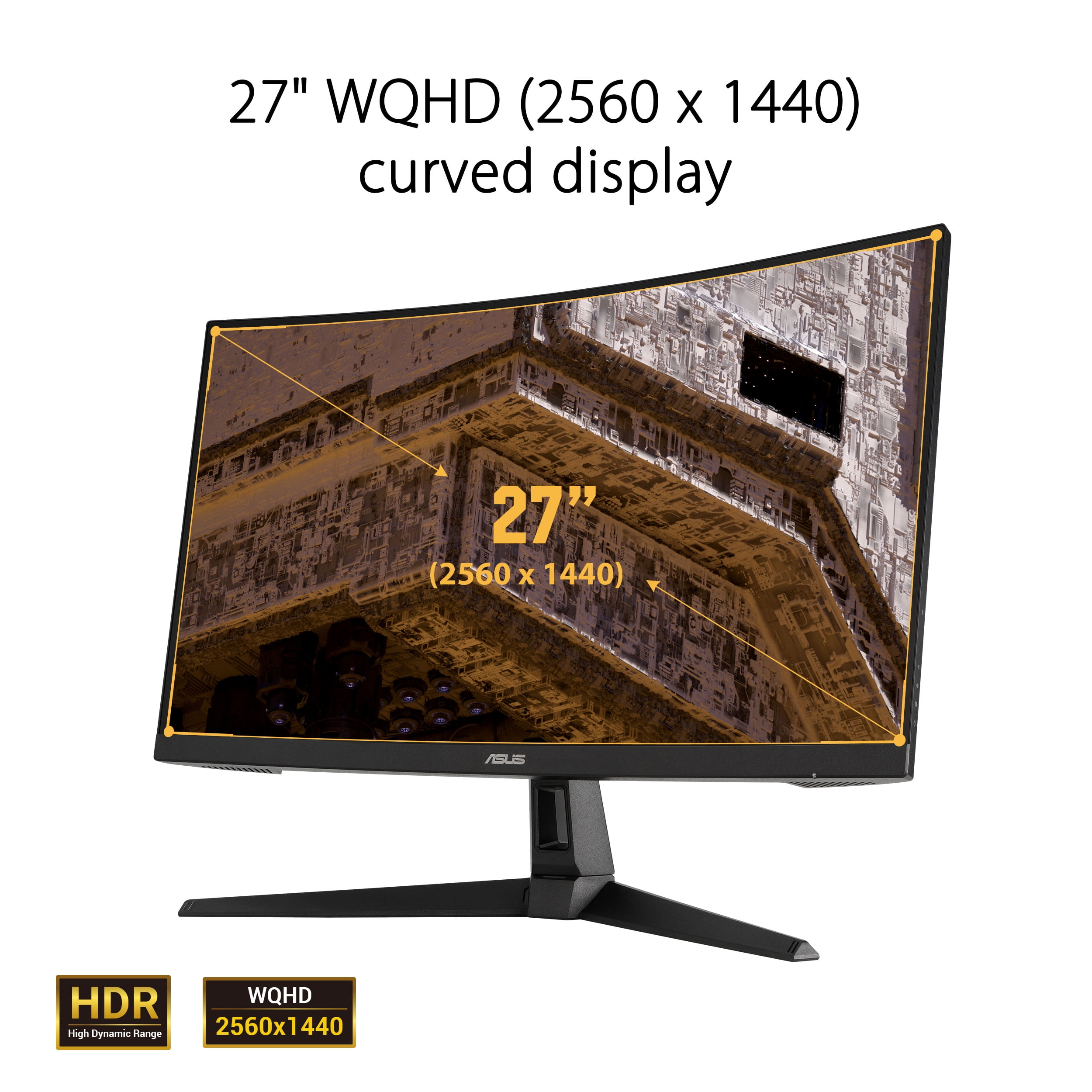 ASUS TUF Gaming 27" Curved Monitor (VG27WQ1B) - QHD, 165Hz