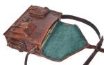 Handolederco 18" Vintage Leather Messenger Gaming Laptop Bag