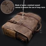 NEWHEY Mens Laptop Shoulder Bag Waterproof Canvas Messenger