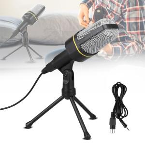 Versatile 3.5mm Microphone with Tripod Stand