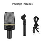 Versatile 3.5mm Microphone with Tripod Stand