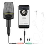 Versatile 3.5mm Microphone with Tripod Stand