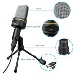 Versatile 3.5mm Microphone with Tripod Stand