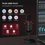 USB Microphone - AUDIOPRO Computer Condenser Gaming Mic for PC/Laptop/Phone/PS