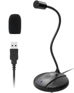 USB Omnidirectional Microphone with Mute Button