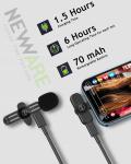 Wireless Lavalier Mic Set for Video Recording