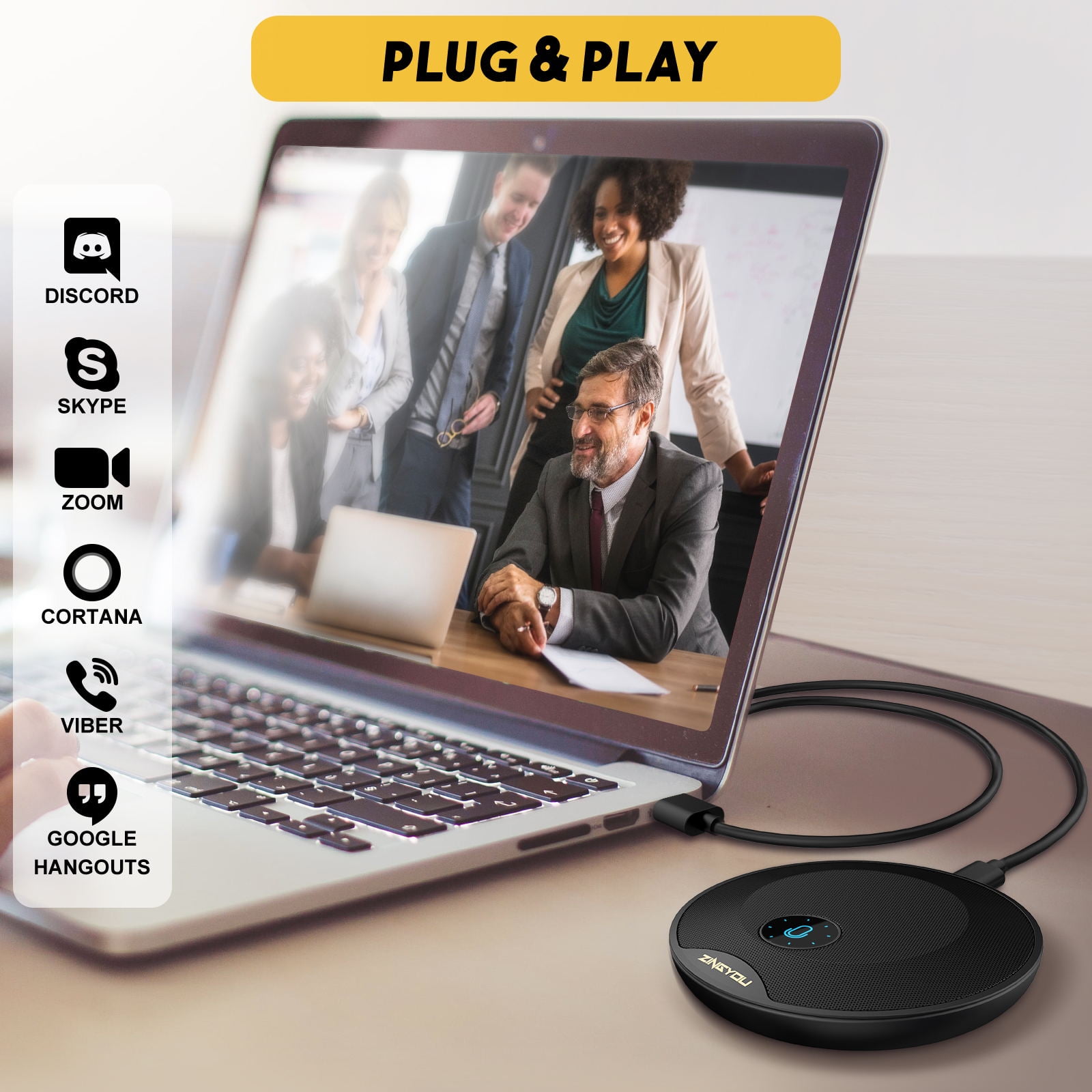 Zingyou CM1 360° USB Conference Microphone