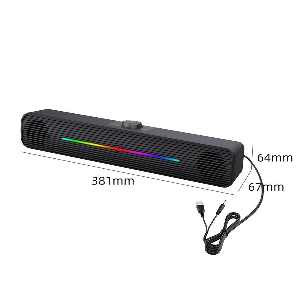 Clear Stereo USB Speakers for Gaming Laptops
