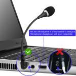 Insten 3.5mm Mini Flexible Microphone for Gaming