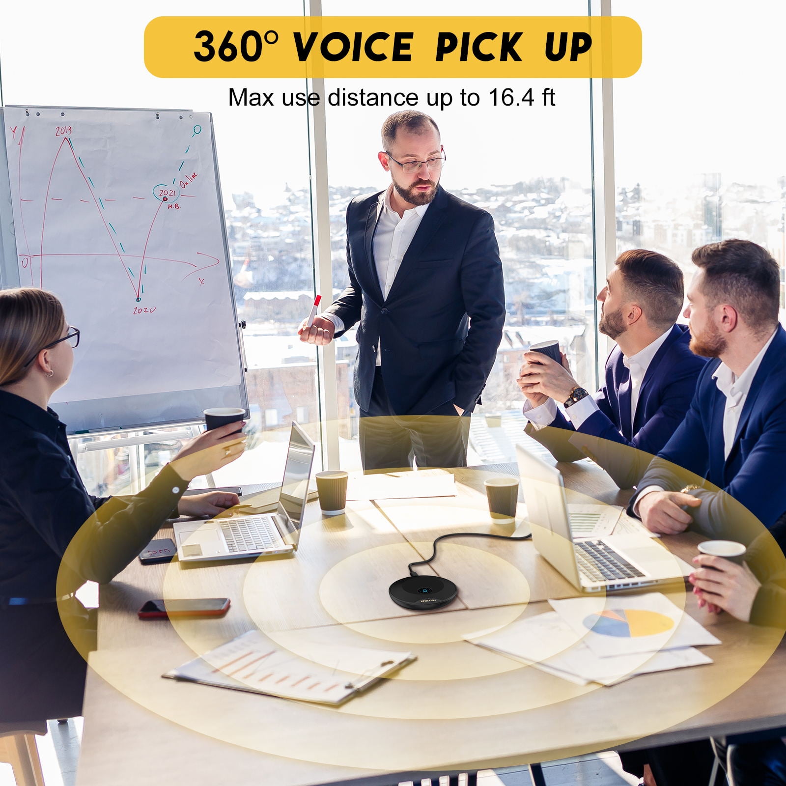 Zingyou CM1 360° USB Conference Microphone