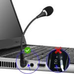 Insten 3.5mm Mini Flexible Microphone for Gaming