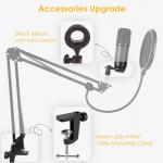 ZINGYOU UA1 USB Microphone Bundle Condenser Mic Set for Computer Laptop Plug & Play for Recording Podcasting Gaming Singing Streaming Youtube Video