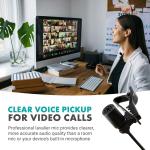 Movo Universal Lavalier Microphone for USB, Laptop, PC, Mac, Smartphone, Camera