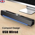 Colorful Light Multimedia Stereo Speakers for Gaming Laptops