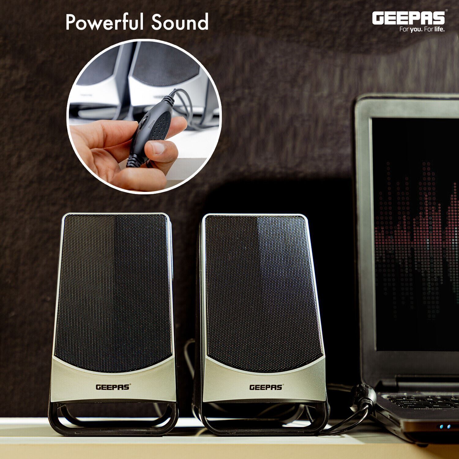 Geepas Portable Multimedia Sound for Gaming Laptops
