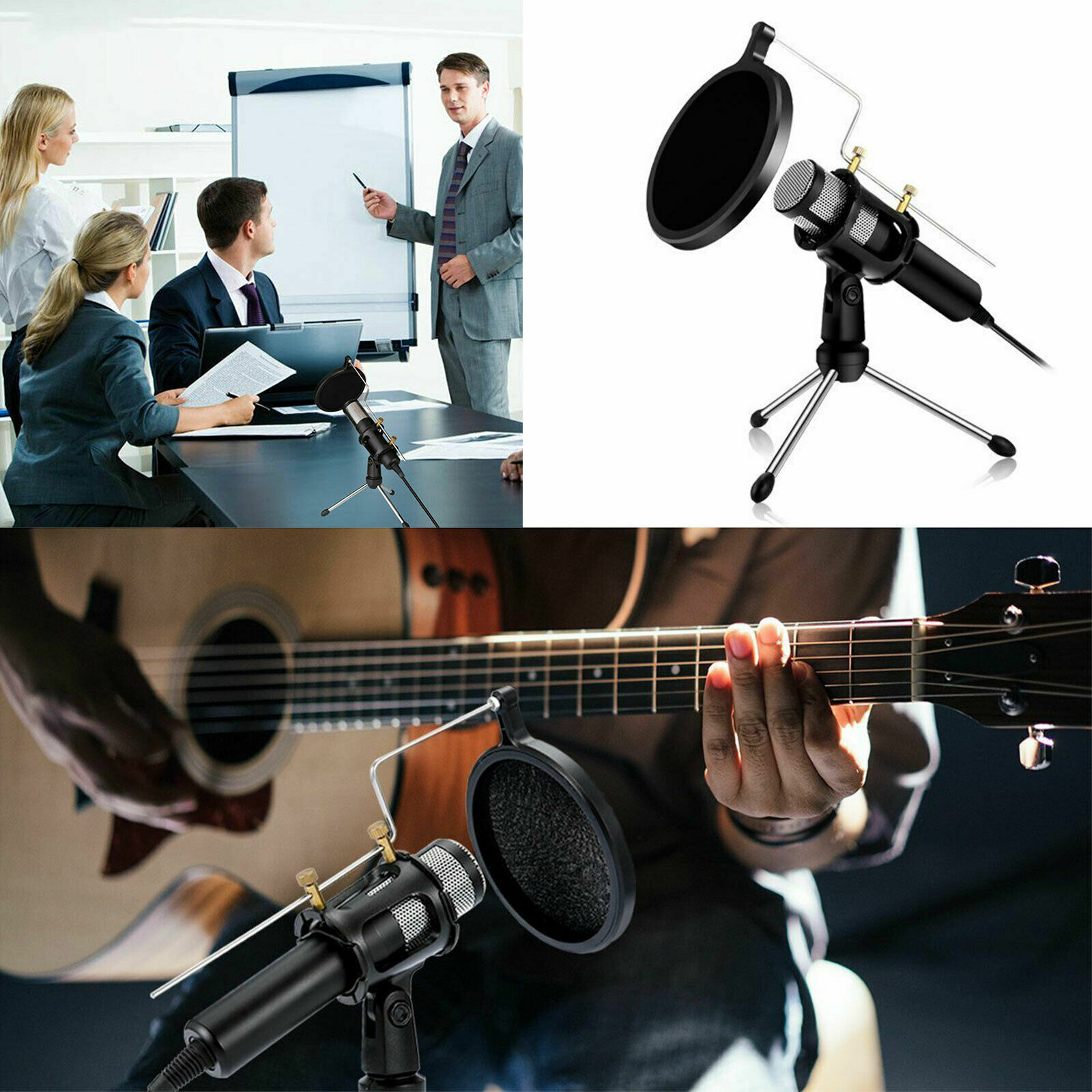 Condenser Mic Kit for Gaming Laptop Studio Recording