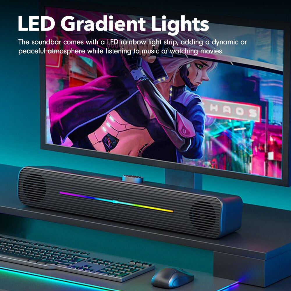 Gaming Laptop Soundbar: Enhanced Wired USB Speaker