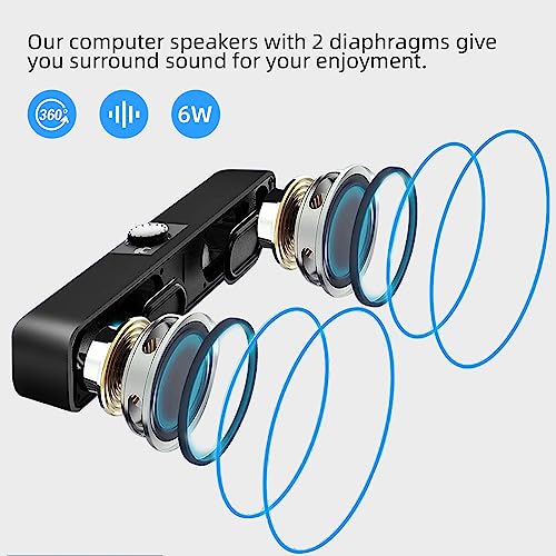 Bluetooth 5.3 Sound bar for Gaming Laptops