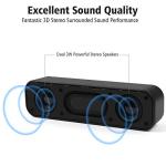 Portable USB Gaming Laptop Speakers with Surround Sound