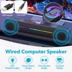 Gaming Laptop Sound Bar with LED & USB