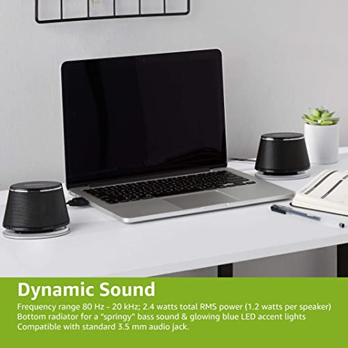 Black Computer Speakers - Set of 2