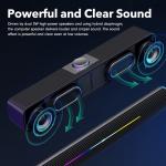 Gaming Laptop Sound Bar with LED & USB