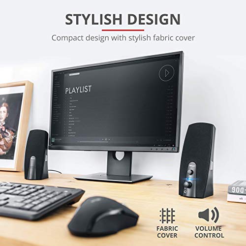 Almo 2.0 PC Speaker Set - Clear Sound, Black