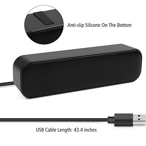 Portable USB Gaming Laptop Speakers with Surround Sound