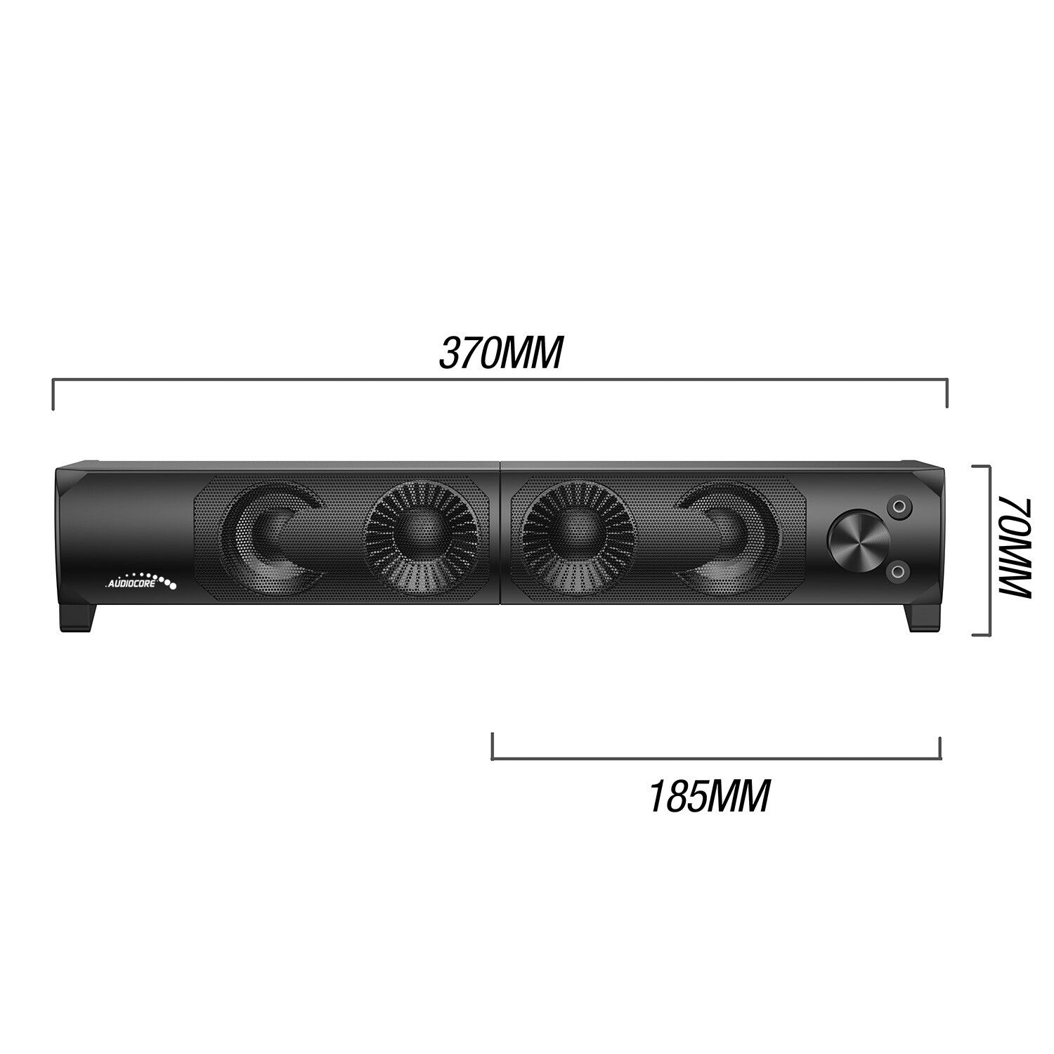 LED Illuminated 2in1 PC Speakers & Soundbar