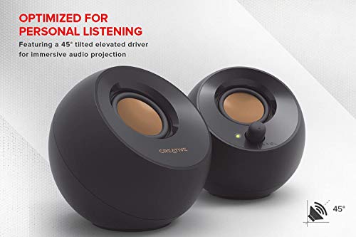 USB-Powered Desktop Speakers for Gaming Laptops - Black